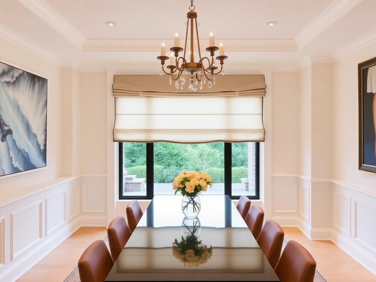 Roman Blinds — Mosman Residence