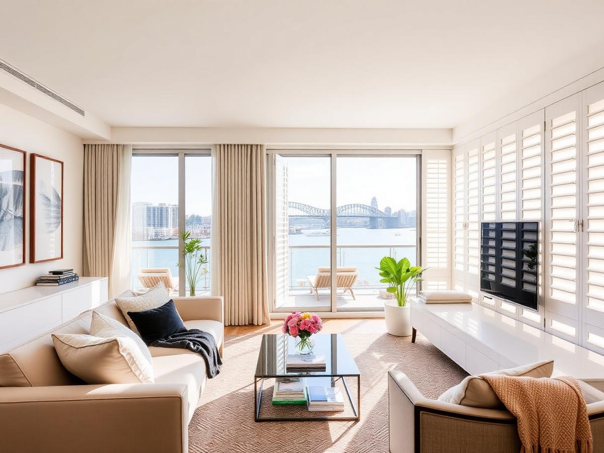 Plantation Shutters — Harbour Apartment
